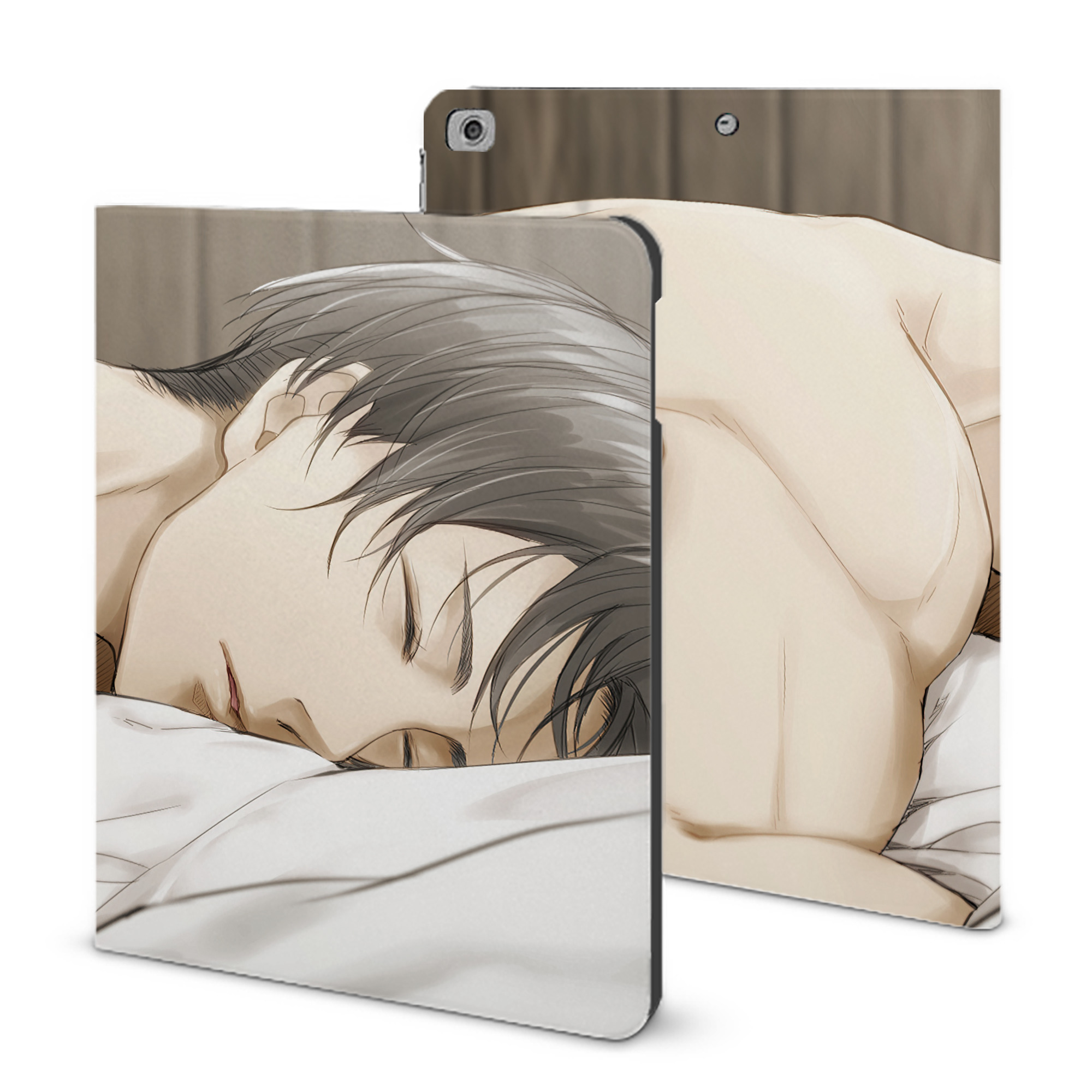 （画像用） 進撃の巨人 Attack on Titan IPad ケース ブック型 PUレザー TPU 耐衝撃 軽量 薄型 ペン収納なし 全面保護 IPad 各モデル対応